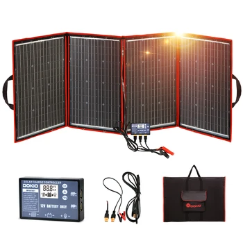 Гибкая складная солнечная панель мощностью 220 Вт Поставляется с контроллером заряда 12 В 20 А от Dokio