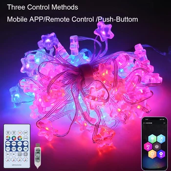 Гирлянда сказочных огней Dreamcolor, водонепроницаемое USB-приложение для удаленного управления, синхронизация музыки, изменяющие цвет гирлянды для декора домашней вечеринки