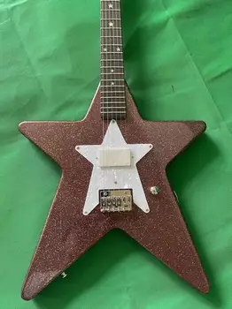Гитара с пентаграммой, персонализированная гитара, гитара особой формы, модернизированный картридж, поддержка настройки