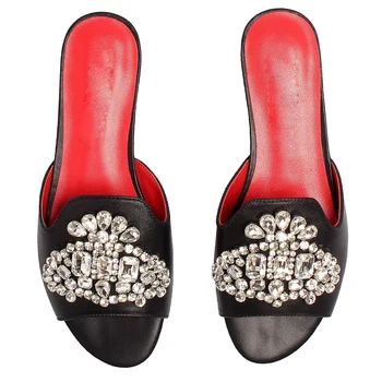 Дизайнерские женские сандалии на плоской подошве, шлепанцы, обувь для мула, роскошный бренд 2023, Женская летняя обувь, Модные шлепанцы