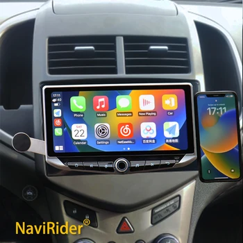 Для Chevrolet Aveo Sonic 2011-2015 2din Автомобильный Радио Мультимедийный Видеоплеер Навигация GPS Android Auto Авторадио Экран CarPlay