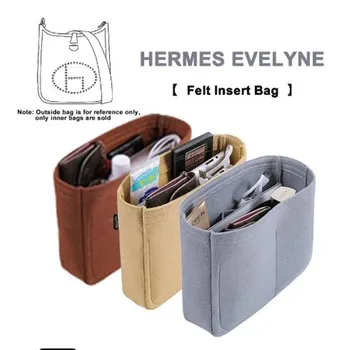 Для H Evelyne 16 29 33 Сумка-вкладыш Фетровая сумка-органайзер для макияжа Внутренний кошелек портативный формирователь основы