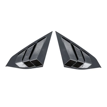 Для Honda Accord 2018-2022 Глянцево-черные Детали крышки жалюзи на четверть окна с вентиляционным отверстием сзади сбоку Глянцевый Черный