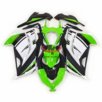 Для Ninja300 2013-2014-2015-2016-2017 Подходит Кузов Ninja 300 Ярко-зеленый Градиентный Черный Белый Обтекатель Полный Комплект Обтекателя