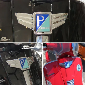 Для Piaggio Vespa GTS300 Отделка логотипа GTS 300 Super Motorcycle хромированными крыльями