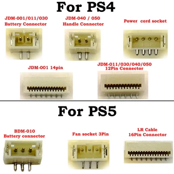 Для PS4 PS5 Ручка Оригинальный Зарядный аккумулятор Контактный разъем L2 R2 Разъем для ленточного контактного зажима JDM-001 011 030 040 050 BDM-010
