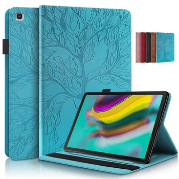 Для Samsung Galaxy Tab S5e S5 e Case 10,5 дюймов Милый Чехол из искусственной Кожи с Тиснением в виде 3D Цветка для Galaxy Tab S5e SM-T725 Tablet Cover