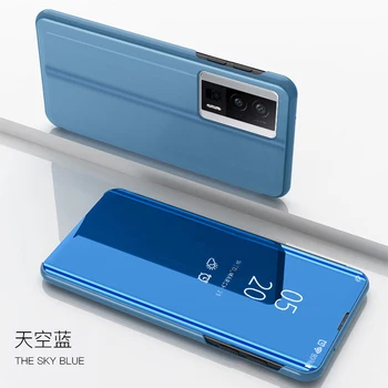 Для Xiaomi Poco F5 Pro 5G Case Роскошный Умный Зеркальный Чехол С Магнитной Откидной Подставкой Для Телефона Mi Pocco F5Pro PocoF5 F 5 Pro Задняя Крышка