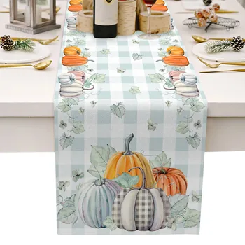Дорожка для обеденного стола на День Благодарения, свадебный декор в виде кленовых листьев, скатерть для обеденного стола, новый минималистичный и милый обеденный коврик