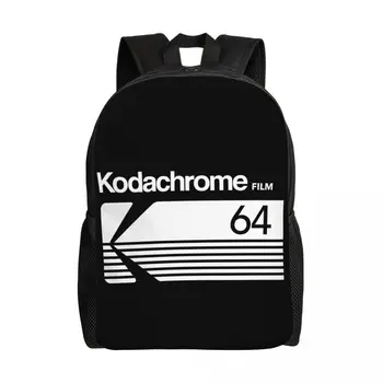 Дорожный рюкзак с логотипом Kodak Kodachrome Для мужчин и женщин, школьный Компьютер, сумка для книг, сумки для фотохудожников, студентов колледжа