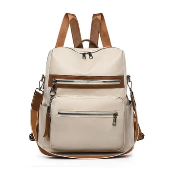 Женские высококачественные рюкзаки из искусственной кожи, простая студенческая школьная сумка большой емкости, женские дизайнерские ретро-мягкие школьные сумки для девочек