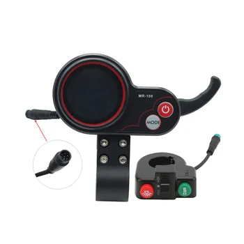 ЖК-дисплей MR-100, приборная панель с 6 контактами + кнопка переключения для электрического скутера KUGOO M4