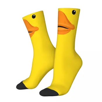 Забавный сумасшедший носок для мужчин с изображением утки харадзюку, качественный носок с принтом 