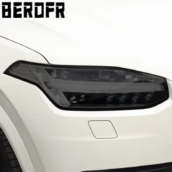 Защитная пленка для автомобильных фар Дымчато-черная Прозрачная световая наклейка из ТПУ для Volvo XC90 2015 2016 2017 2018 2019 2020