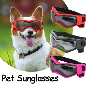 Защитные очки для собак, солнцезащитные очки для кошек, Солнцезащитные очки с защитой от ультрафиолета, классные очки для маленьких собак, аксессуары для щенков для верховой езды на открытом воздухе