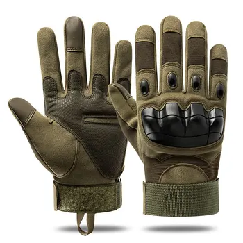 Зимние тактические перчатки с полными пальцами Мужские перчатки для стрельбы Спорт на открытом воздухе Страйкбол Мотоцикл MTB Велоспорт CS Военные перчатки