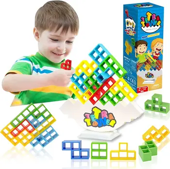 Игра Tetra Tower Stacking Blocks Stack Building Blocks Balance Puzzle Board Assembly Bricks Развивающие игрушки для детей и взрослых