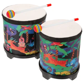 Игрушки для малышей, барабан, детские ударные инструменты, конга, детские бонго, пластиковые барабаны, детские бонго 5-9 лет