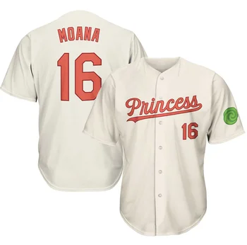 Изготовленная на заказ мужская женская молодежная бейсбольная майка Moana Princess с вышивкой для отдыха