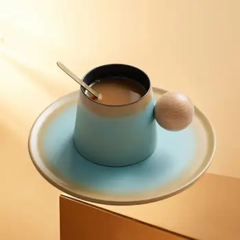 Изысканный набор керамических кофейных чашек для эстетичного домашнего послеобеденного чаепития - идеальный подарок