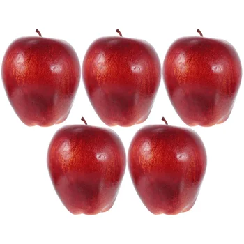 Имитационная модель фруктов Красной змеи, 5 шт., Вкусные яблоки, Пенопласт, Декор для обеденного стола, реквизит для фотосъемки, поддельные фрукты, банан