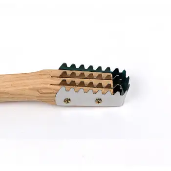 Инструменты для удаления рыбьей чешуи Щетка из рыбьей стали для удаления накипи и деревянная ручка для быстрого снятия чешуи домашними поварами