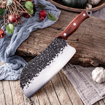 Кованый Женский Специальный нож для нарезки овощей Китайский Шеф-повар Профессиональный Нож для нарезки мяса Кухонные ножи из нержавеющей Стали Инструменты