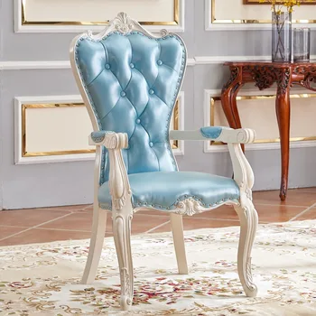 Кожаные Красивые обеденные стулья, Антикварный обеденный стул в скандинавской гостиной, Современный ресторан Silla Comedor, мебель в итальянском стиле
