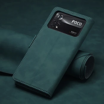 Кожаный чехол с магнитной застежкой Forwenw для Redmi Note 12 Pro 12C, чехол-бумажник POCO X5 серии F3