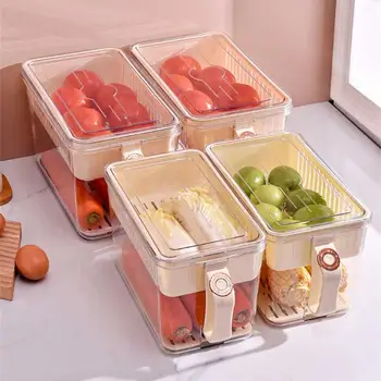 Коробка для свежих овощей и фруктов, удобная в укладке и обращении, Многофункциональный Хрустящий ящик для хранения в холодильнике, контейнер для хранения