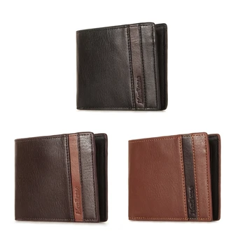 Короткий кошелек из искусственной кожи, держатель для кредитных карт, карман для мелочи в бизнес-подарок для мужчин, портмоне, сумка для денег