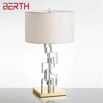 Креативная настольная лампа в скандинавском стиле, современный хрустальный светодиодный декоративный настольный светильник для дома, прикроватной тумбочки, спальни