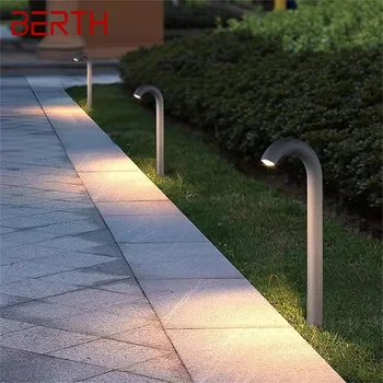Креативный газонный светильник BERTH Nordic, уличный современный светодиодный светильник в форме водопроводной трубы, водонепроницаемый для домашнего сада