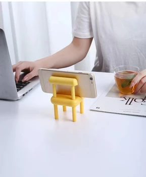 Креативный мини-стул Новый Модный Настольный Кронштейн для стула Портативный Мобильный Телефон Регулируемый Кронштейн для стула