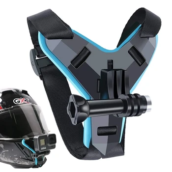 Крепление ремней для шлема, подставка для подбородка, держатель мотоцикла для GoPro Hero 9 8 7 6 5 4 3, Аксессуар для спортивной камеры Yi Action, анфас, аксессуар для держателя лица