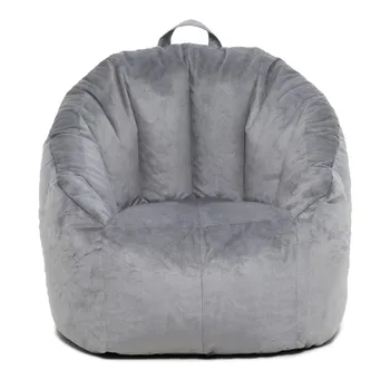Кресло-мешок Big Joey для детей и подростков, серое, 2,5 фута, плюшевая мебель для гостиной, диваны-мешки
