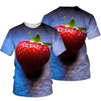 Летняя мужская и женская футболка оверсайз с 3D принтом 