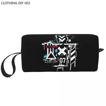 Милая дорожная сумка для туалетных принадлежностей Techwear для женщин, японская уличная одежда в стиле Future Tech, косметичка для макияжа, набор для хранения косметики Dopp
