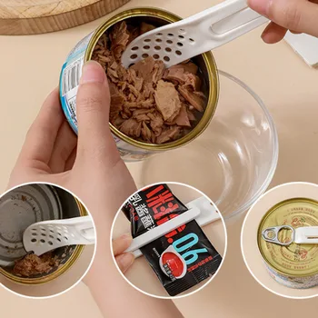 Многофункциональный консервный нож для пищевых продуктов, кухонная сливная ложка для приготовления пищи, консервный нож, пластиковая ложка для выкапывания консервов из пэт-банок