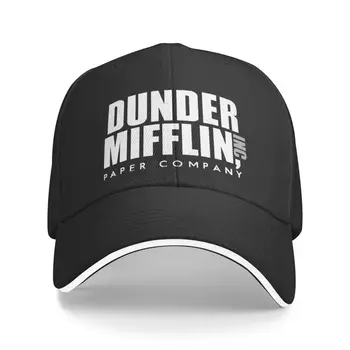 Модная бейсбольная кепка Dunder Mifflin Paper Company, женская Мужская Дышащая Кепка для папы из офисного телешоу на открытом воздухе