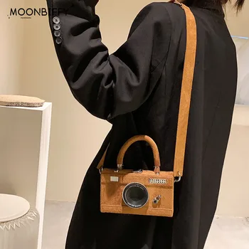 Модный клатч в форме камеры, женская повседневная мини-сумка через плечо, 2023 Новая женская персонализированная маленькая сумка через плечо, кошелек