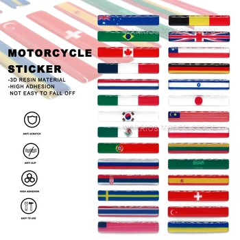Мотоцикл 3D наклейка с национальным флагом, наклейка на автомобиль, Великобритания, Италия, США, Франция, Россия, Испания, Бразилия, Чили, Украина, Канада, Португалия