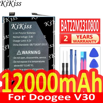 Мощный аккумулятор KiKiss BAT22M2310800 емкостью 12000 мАч для Doogee V30 Bateria