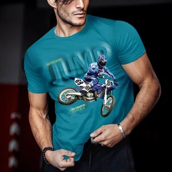 Мужская винтажная мотоциклетная футболка, свободная гоночная 3D футболка с коротким рукавом, Мужская уличная одежда, Мотоциклетная футболка,