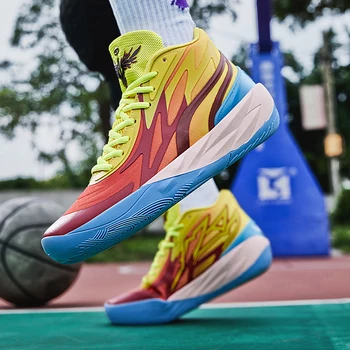 Мужская модная спортивная обувь на мягкой подошве для активного отдыха, прочная и противоскользящая баскетбольная обувь