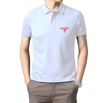Мужская одежда для гольфа с классическим логотипом Van Halen - летняя новая мужская хлопковая футболка-поло для мужчин