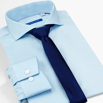 Мужская рубашка Smart five обычного покроя, однотонная свадебная деловая бело-синяя мужская рубашка camiseta hombre с длинным рукавом, летняя