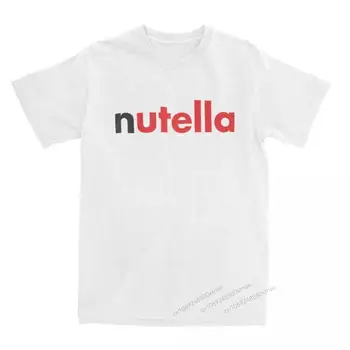 Мужская футболка Nutella Yummy, крутые футболки, футболка с коротким рукавом и круглым вырезом, хлопковая одежда с принтом