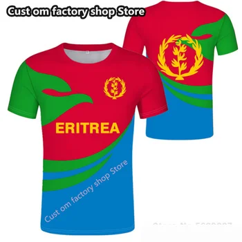 Мужская футболка с индивидуальным названием ERI, бесплатная Национальная футболка с флагом Эритреи, футболка в стиле хип-хоп, готическая футболка Harajuku