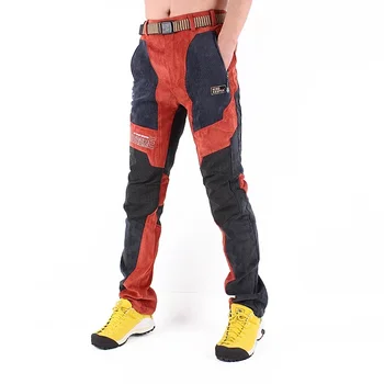 Мужские осенне-зимние водонепроницаемые дышащие эластичные флисовые велосипедные походные трекинговые брюки, мужские уличные шерстяные лыжные походные брюки